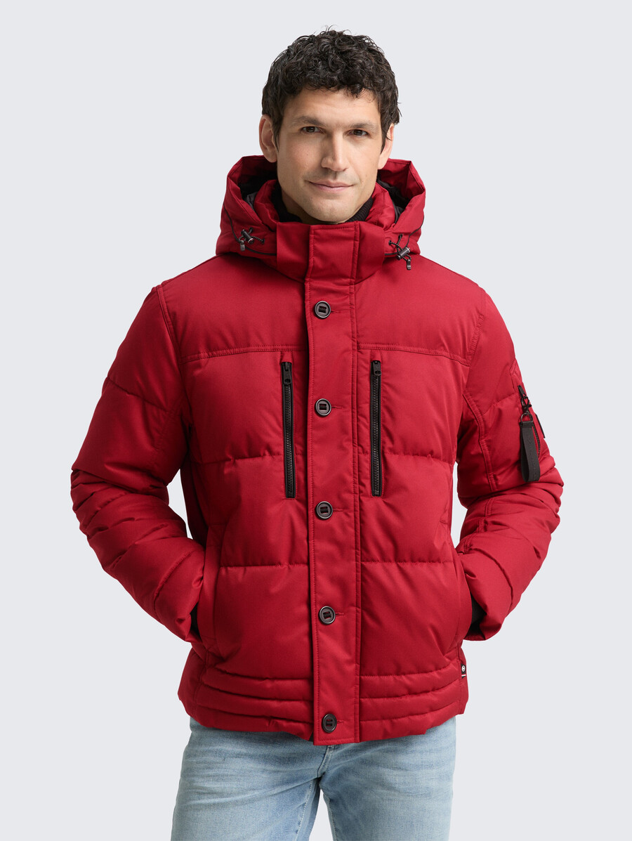 steppjacke mit abnehmbarer kapuze