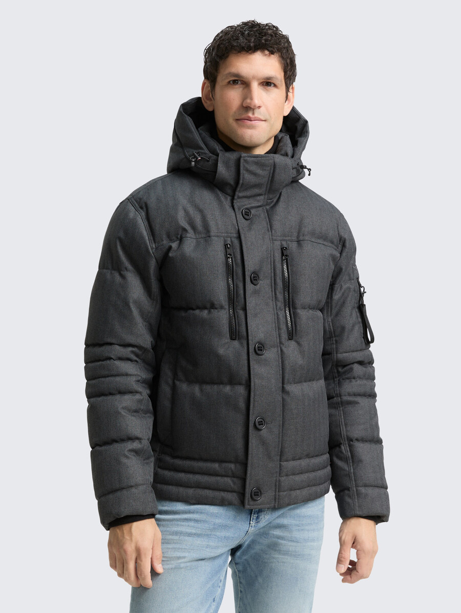 steppjacke mit abnehmbarer kapuze