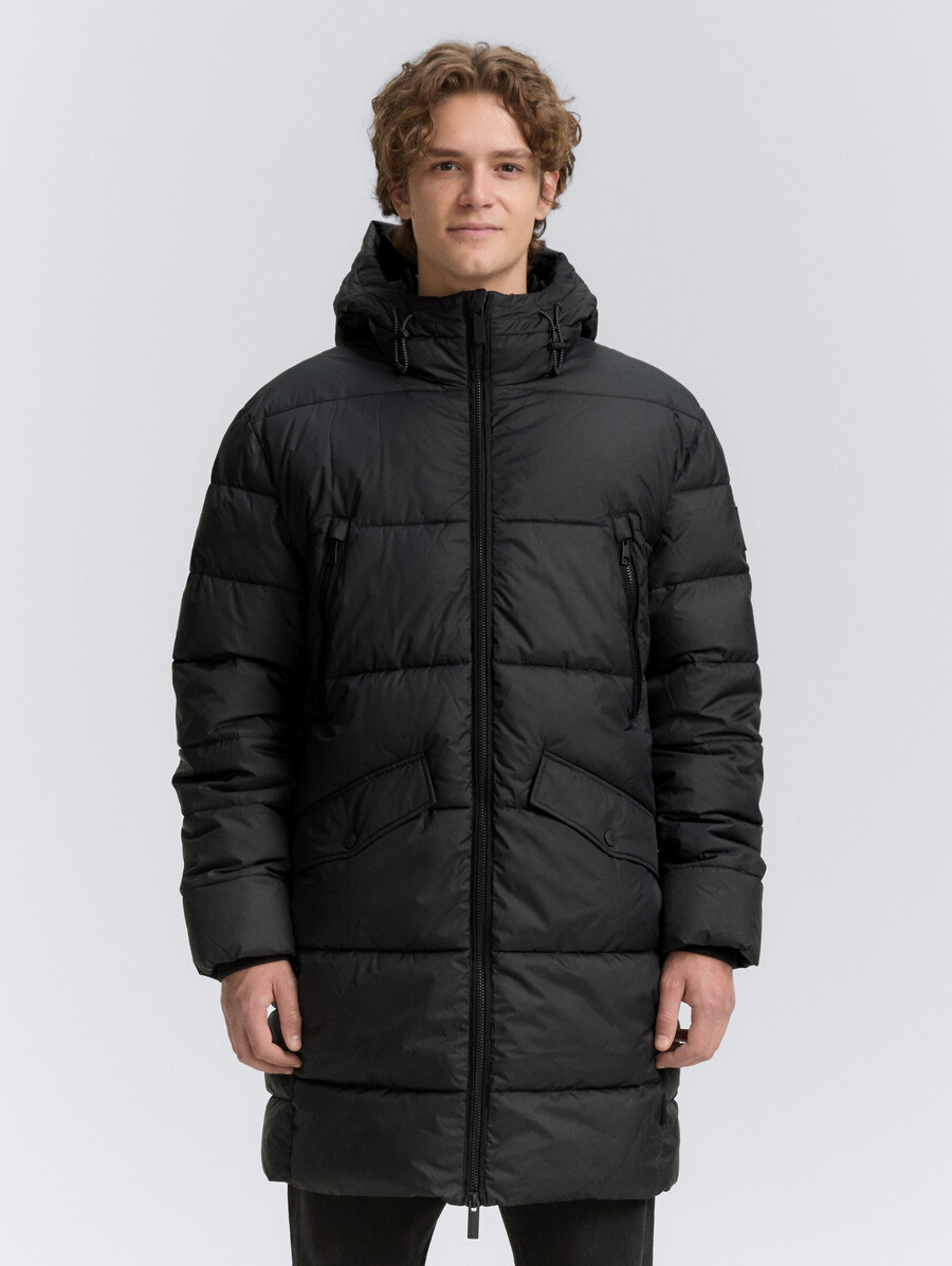 steppparka mit kapuze