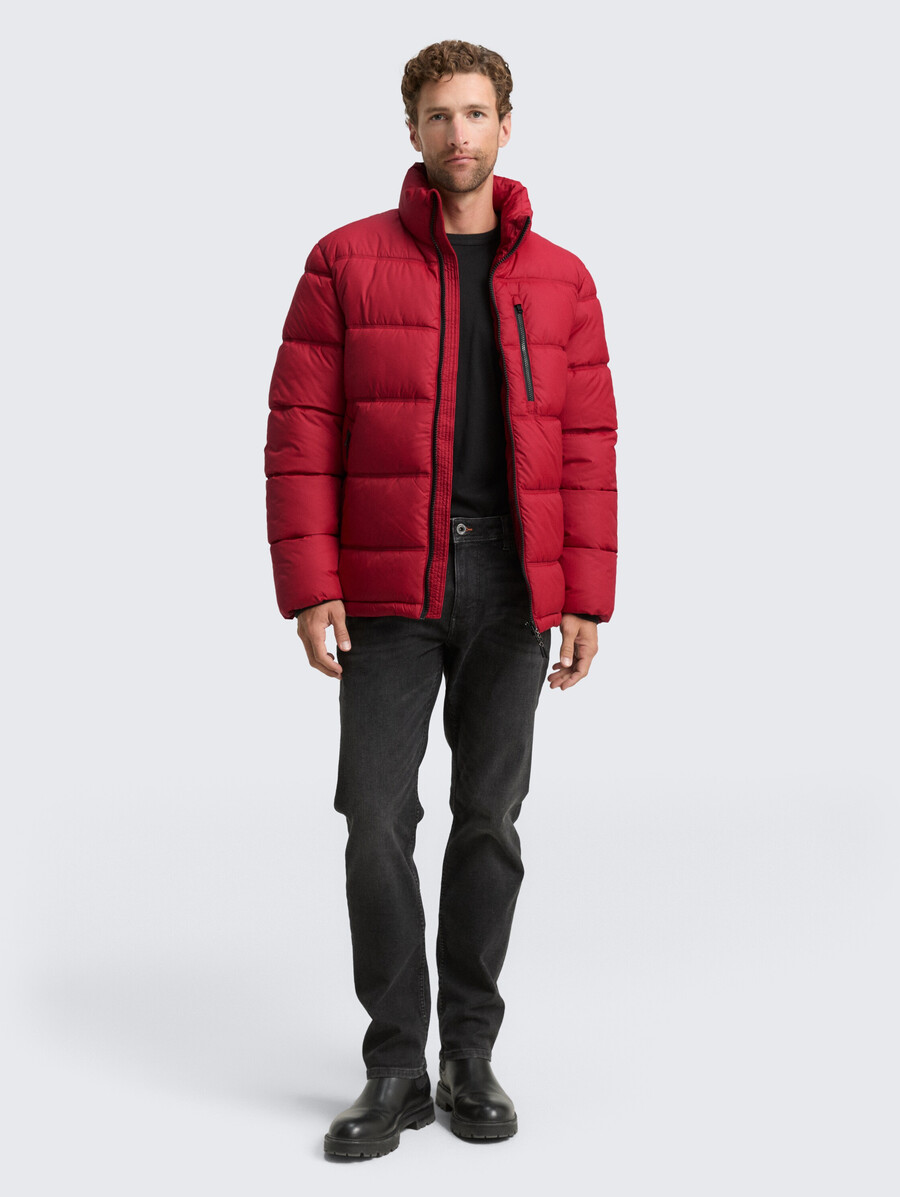 steppjacke aus wasserabweisendem material