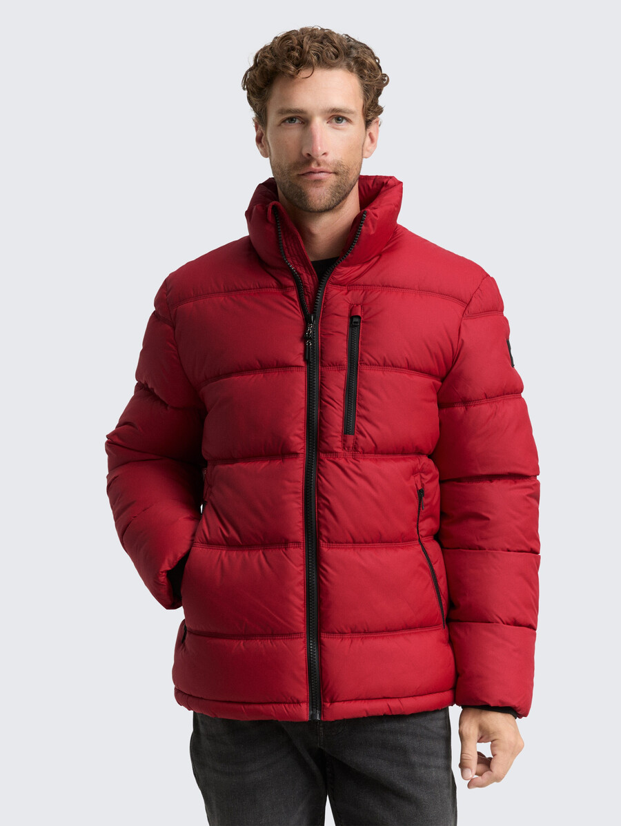 steppjacke aus wasserabweisendem material