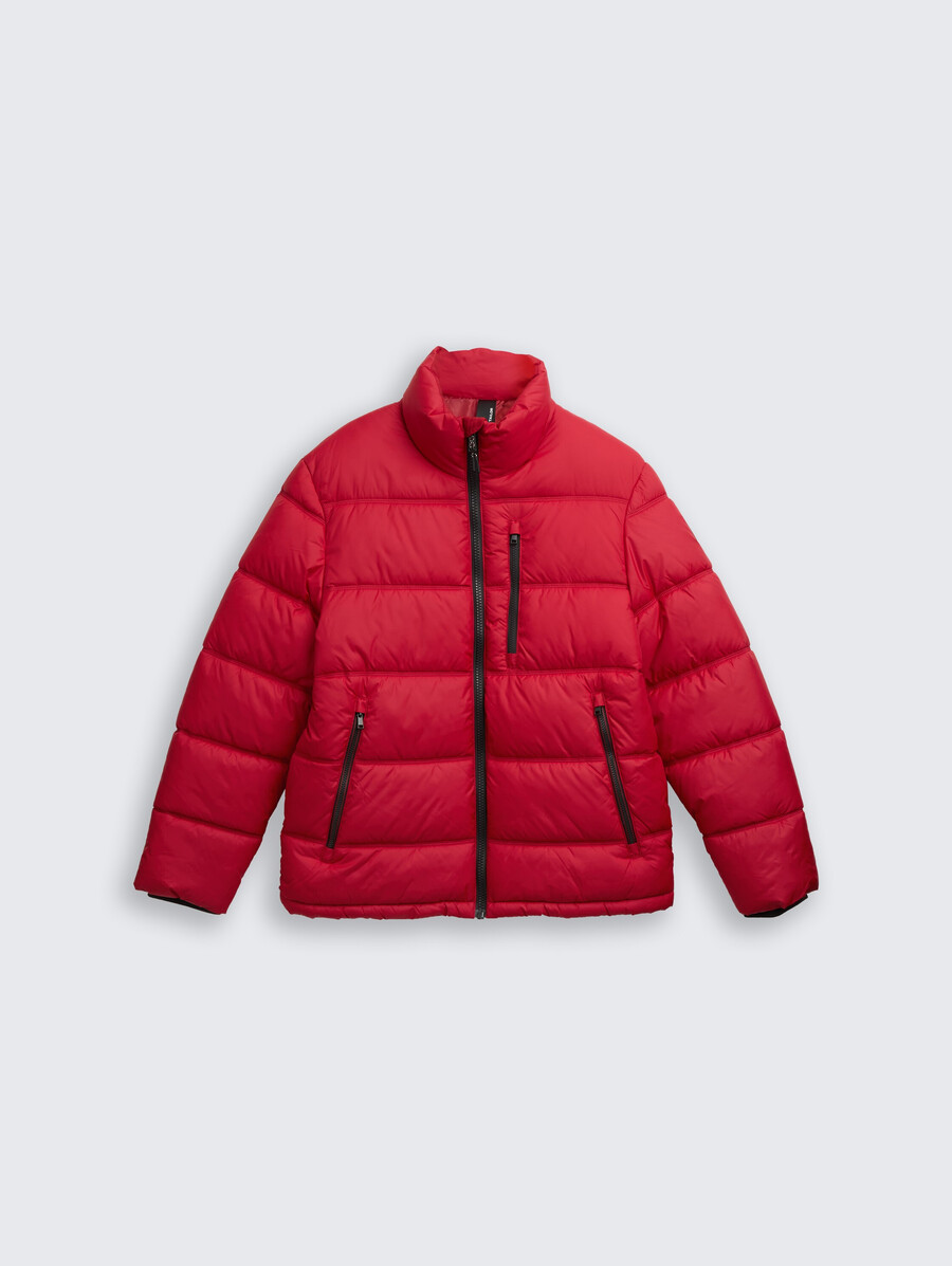 steppjacke aus wasserabweisendem material