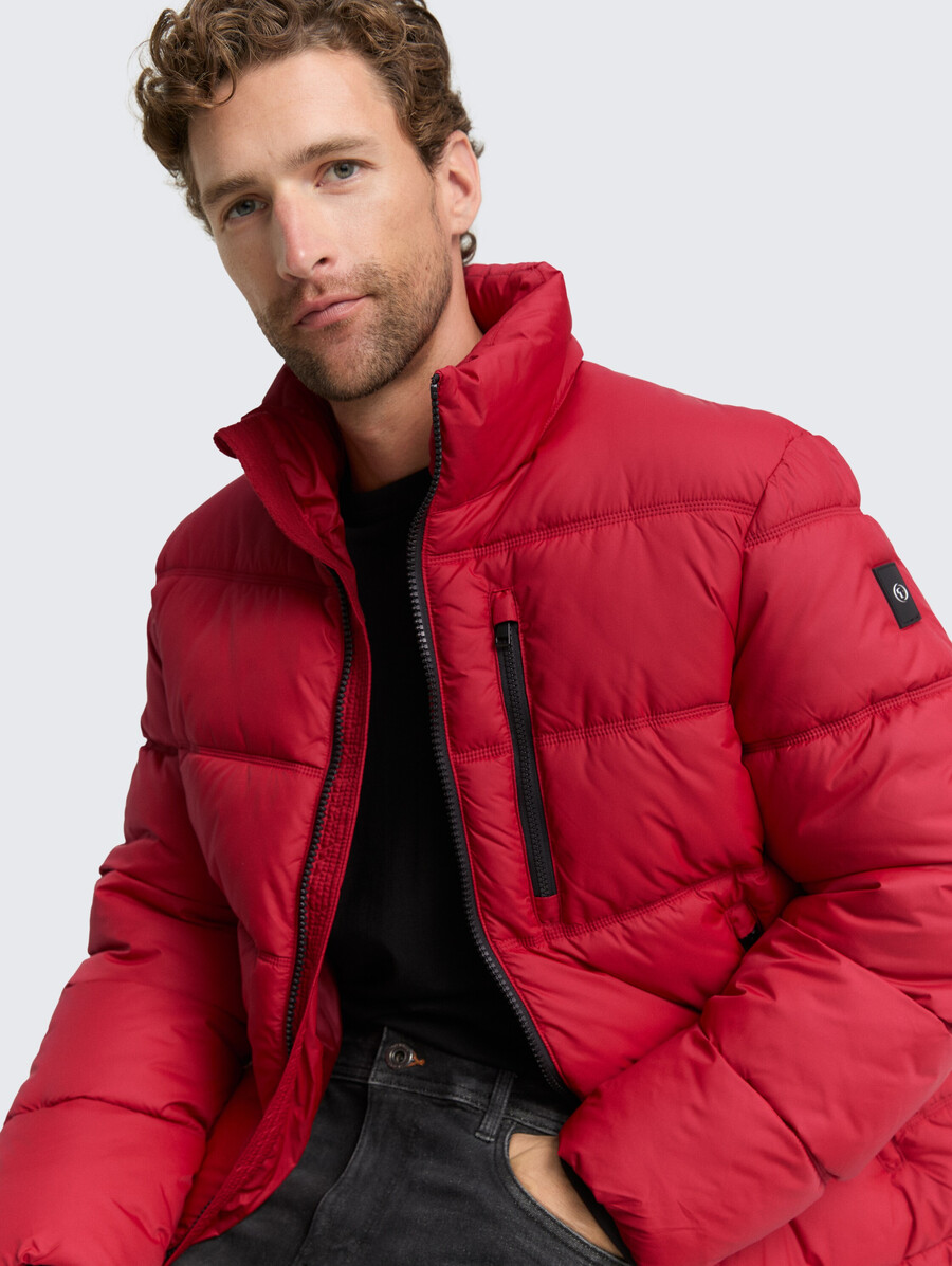 steppjacke aus wasserabweisendem material