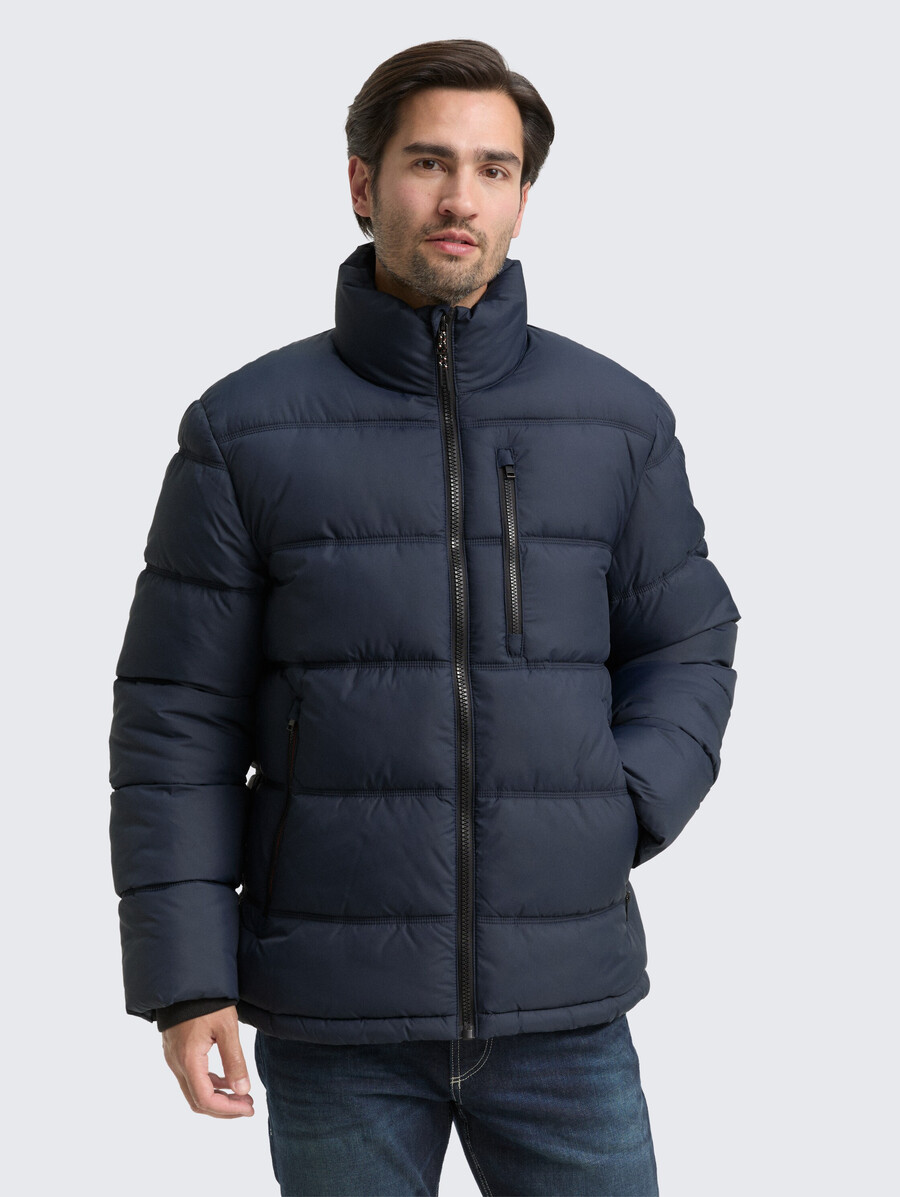steppjacke aus wasserabweisendem material
