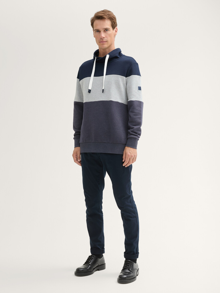 sweatshirt mit farbblockierung