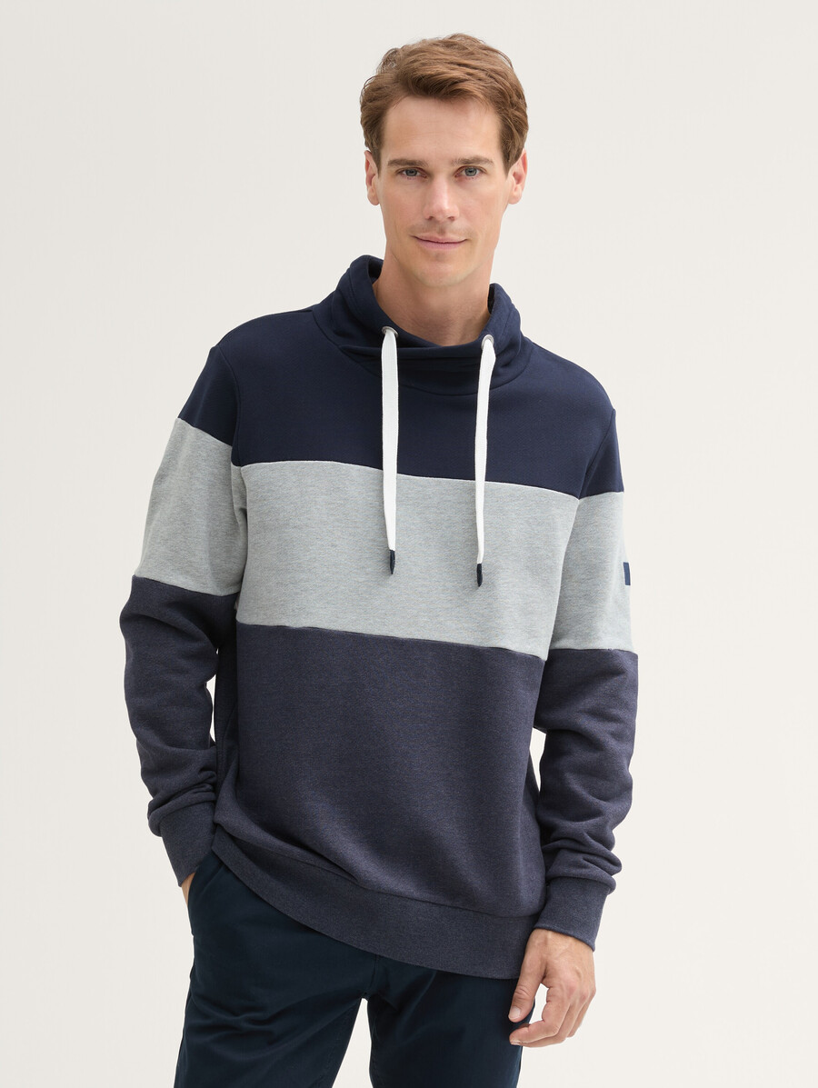 sweatshirt mit farbblockierung