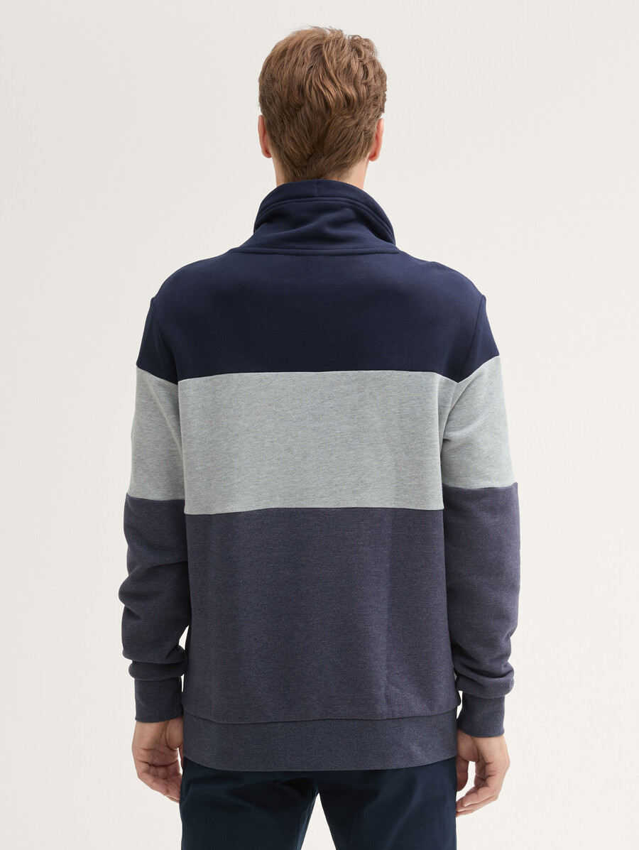sweatshirt mit farbblockierung