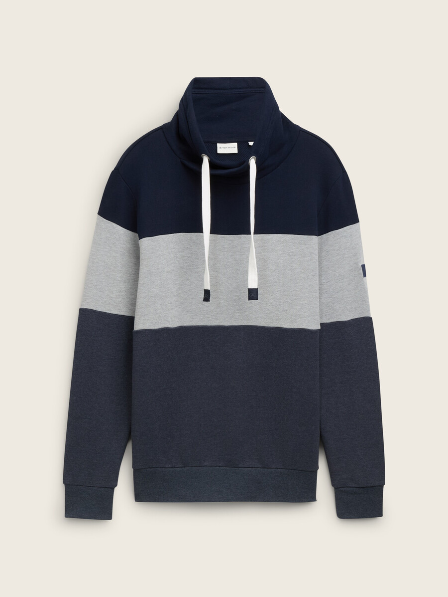 sweatshirt mit farbblockierung