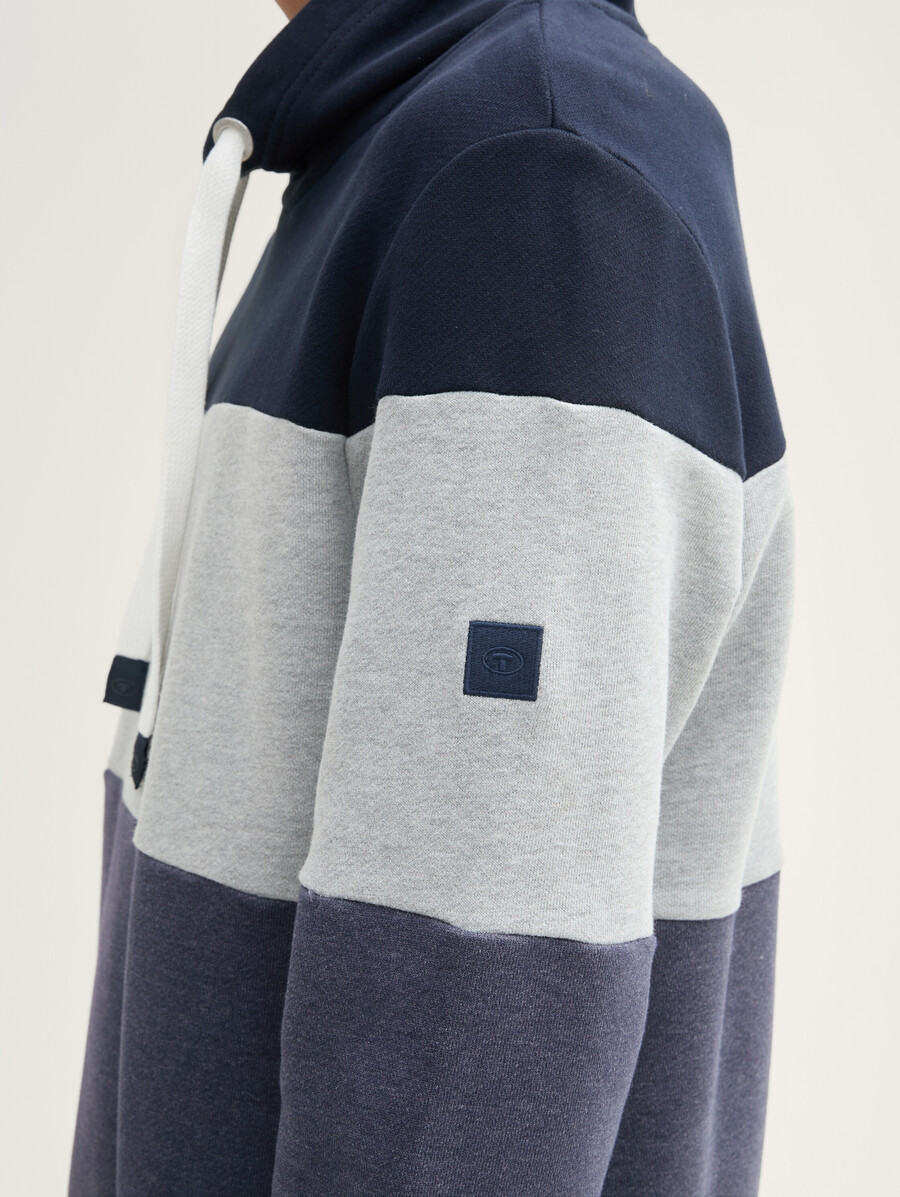 sweatshirt mit farbblockierung