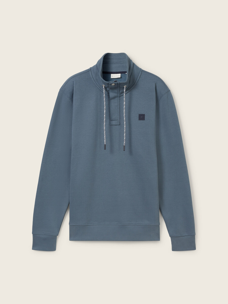 troyer sweatshirt mit logo-aufnäher