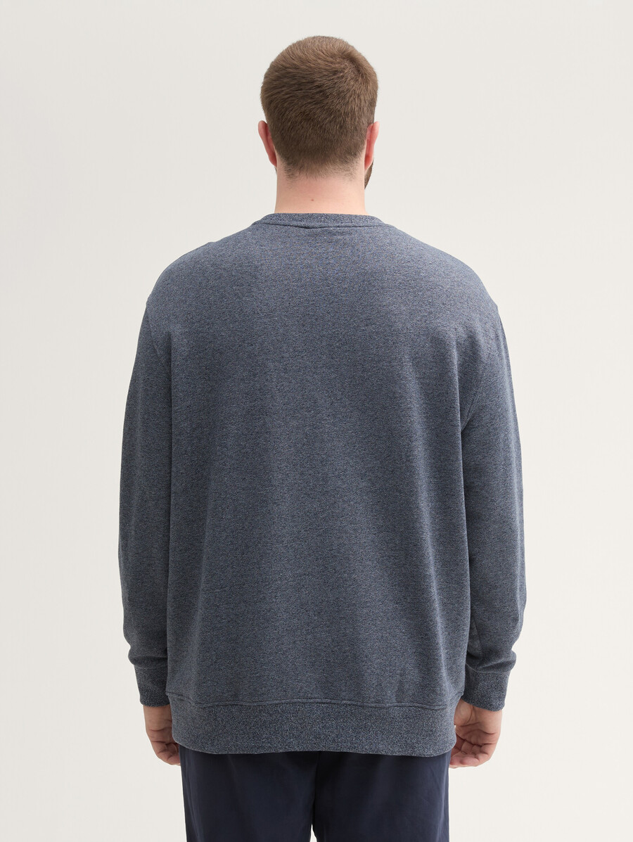 sweatshirt in Übergröße mit logodetails