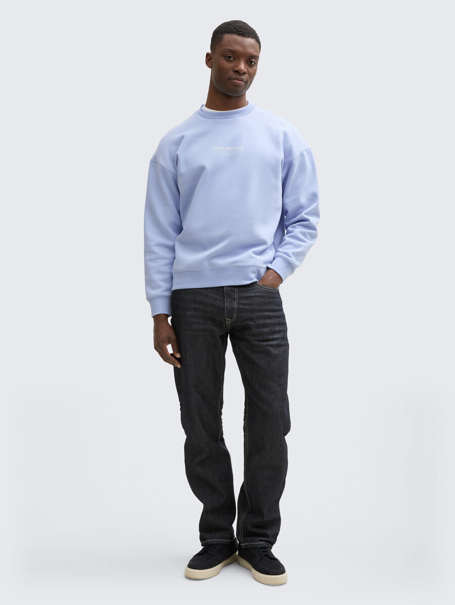lässiges sweatshirt mit logoprint