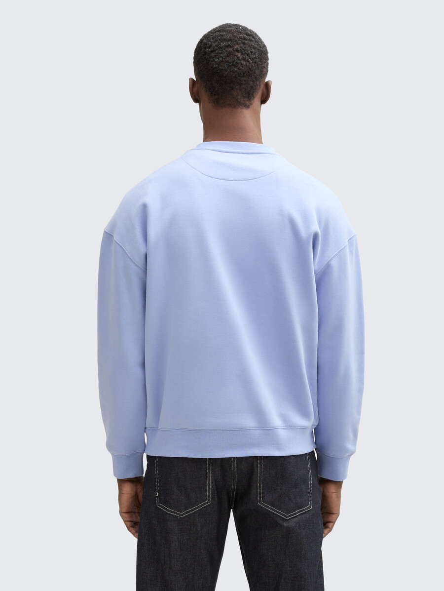 lässiges sweatshirt mit logoprint