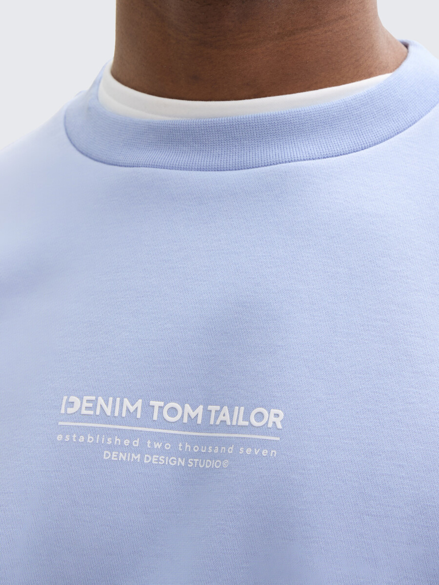 lässiges sweatshirt mit logoprint