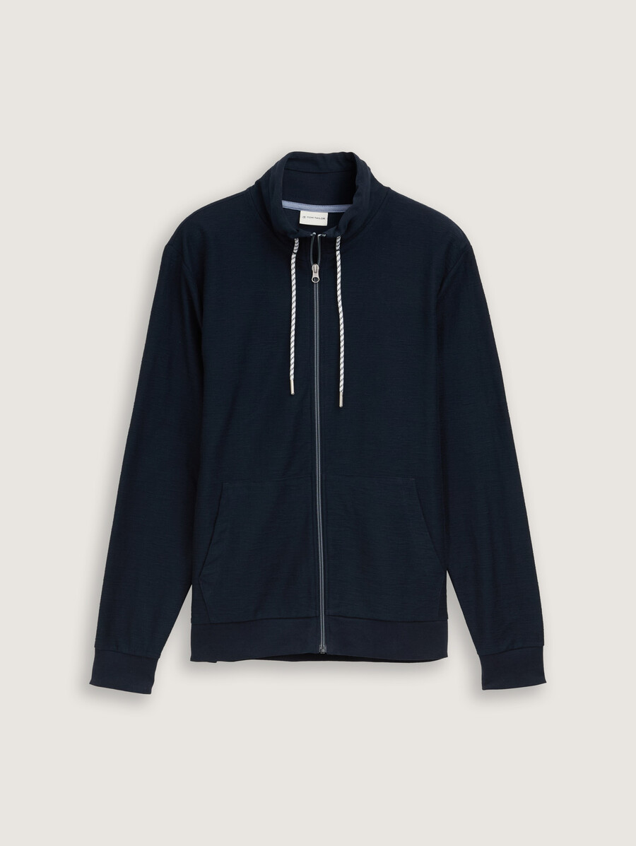 ultraleichte sweatjacke mit stehkragen