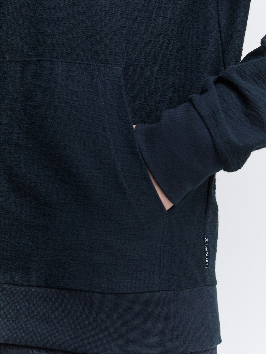 ultraleichte sweatjacke mit stehkragen