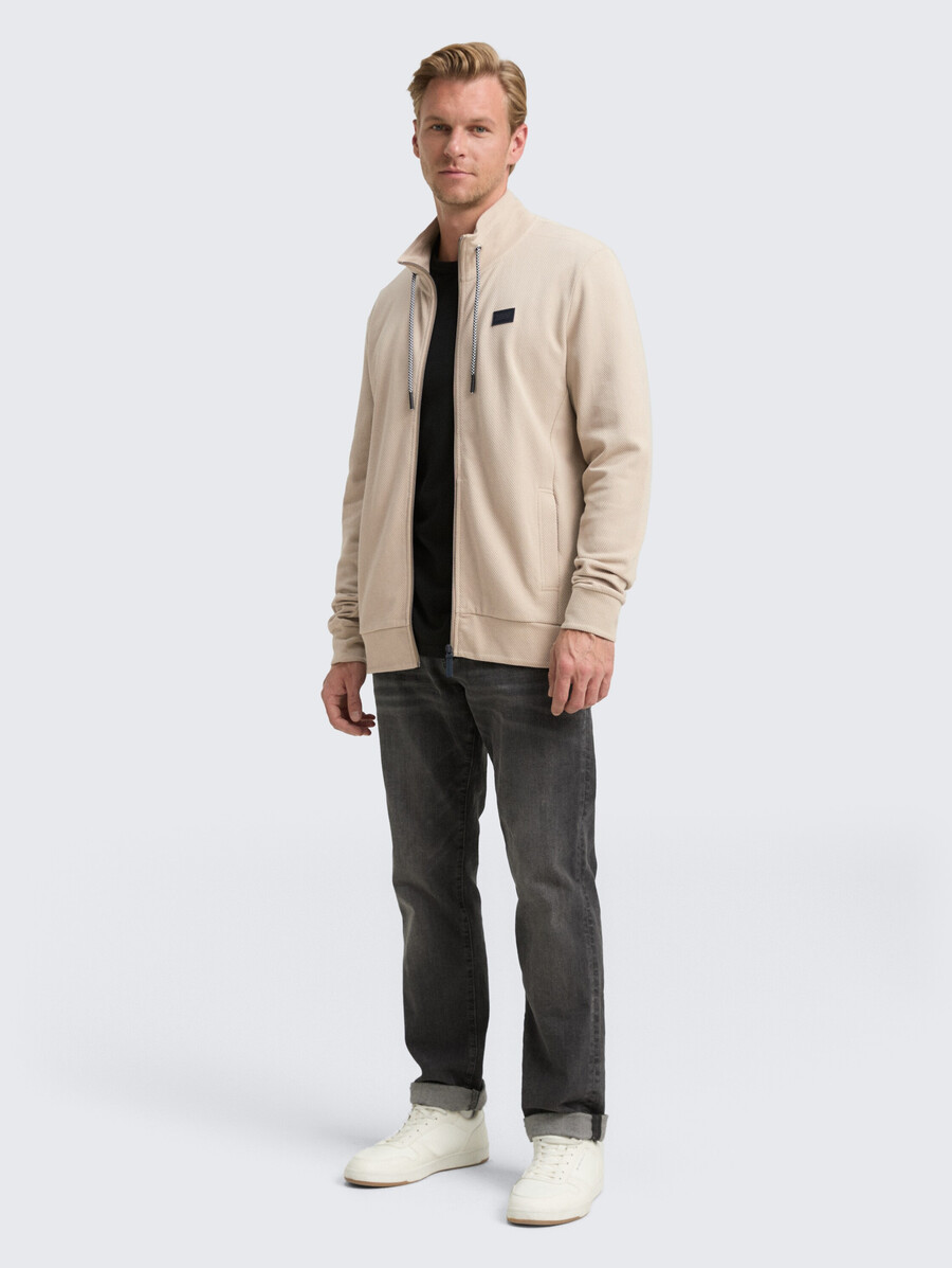 ultraleichte sweatjacke mit stehkragen
