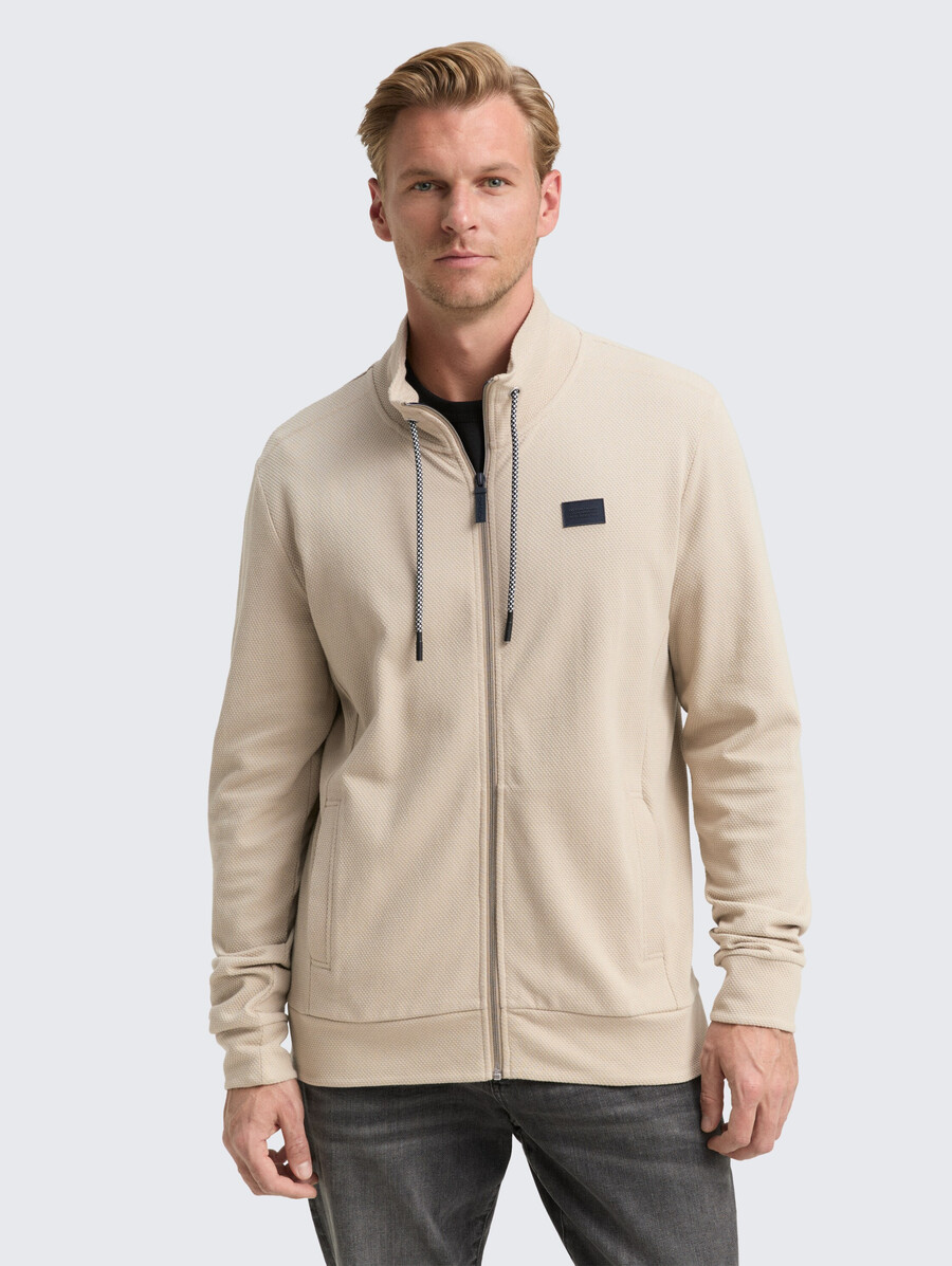 ultraleichte sweatjacke mit stehkragen