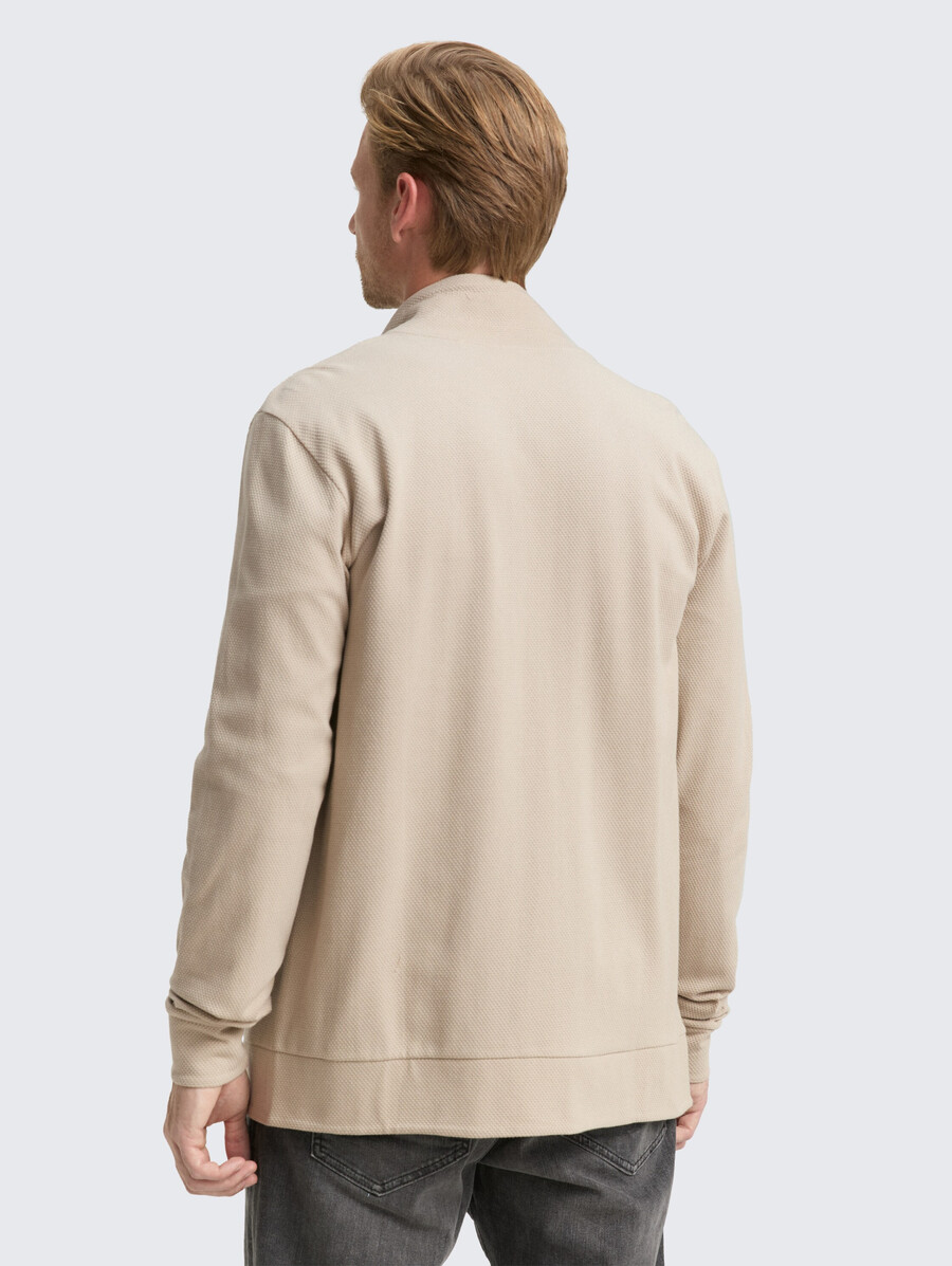 ultraleichte sweatjacke mit stehkragen