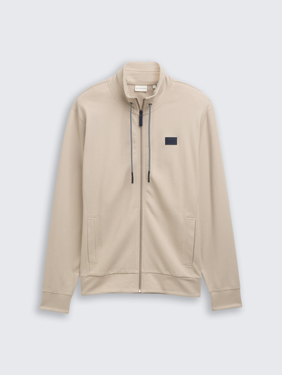 ultraleichte sweatjacke mit stehkragen