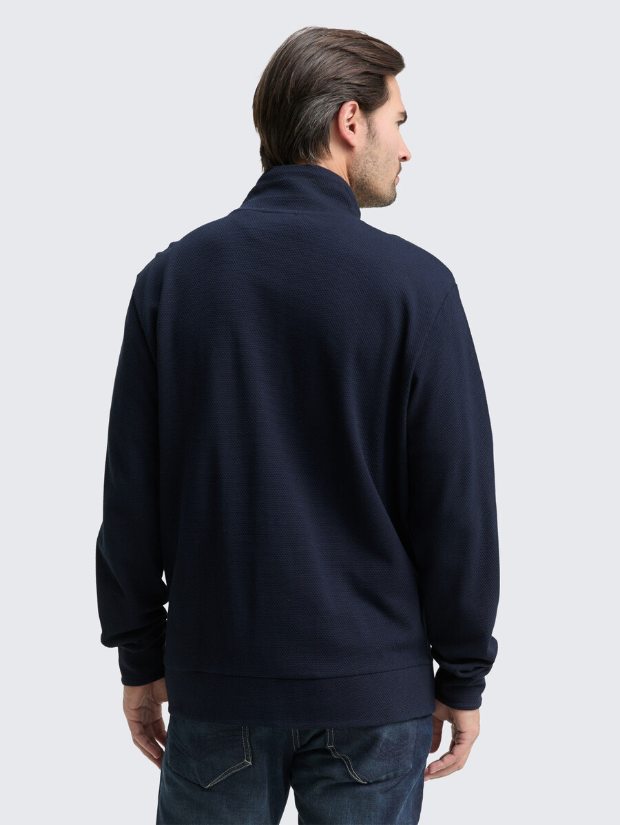 ultraleichte sweatjacke mit stehkragen