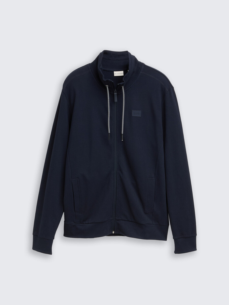ultraleichte sweatjacke mit stehkragen