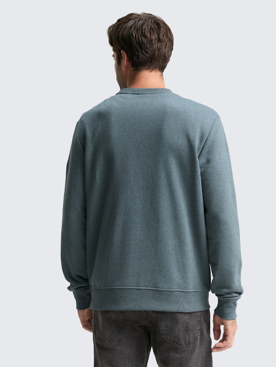 sweatshirt in melange-optik