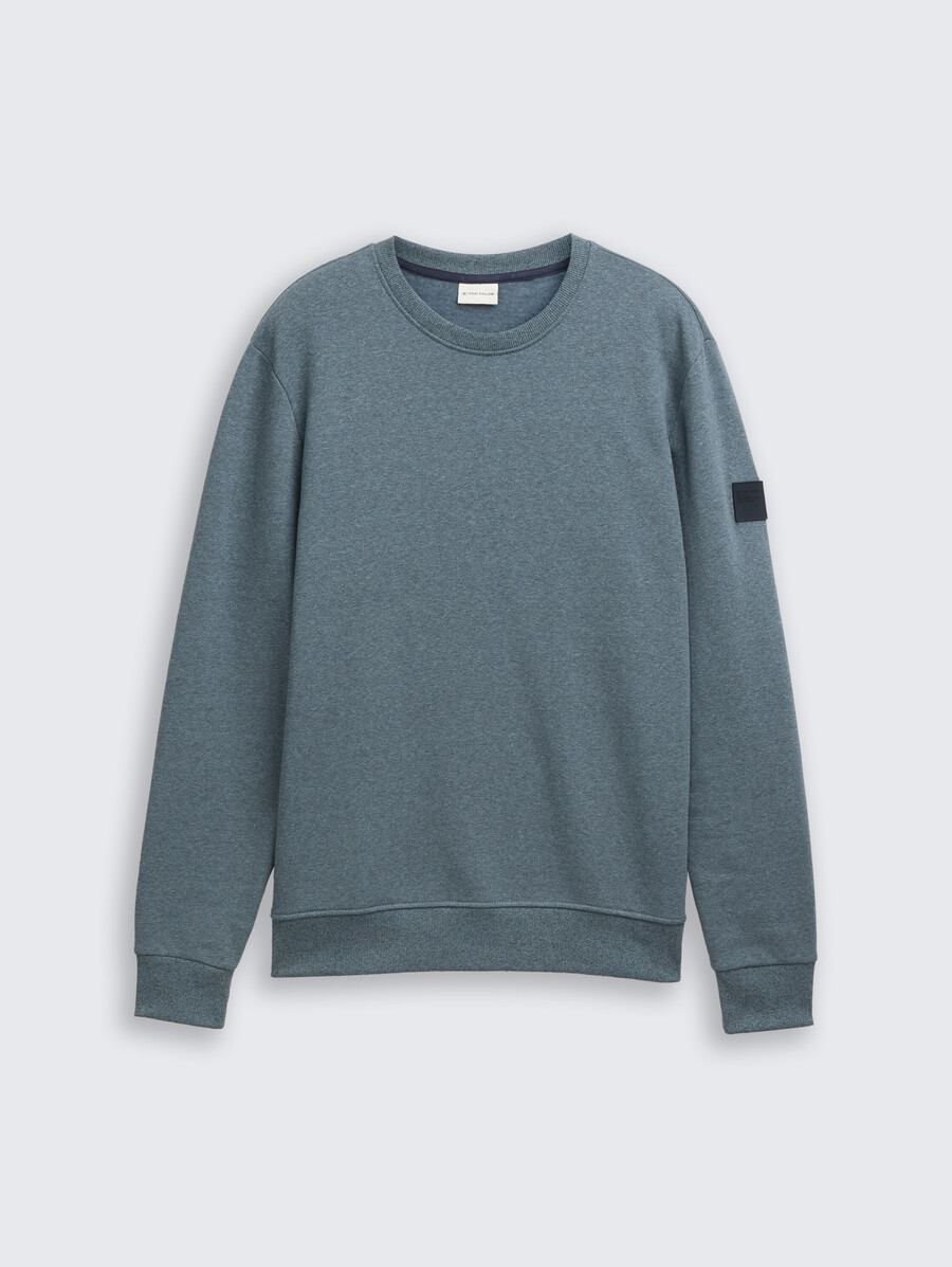 sweatshirt in melange-optik