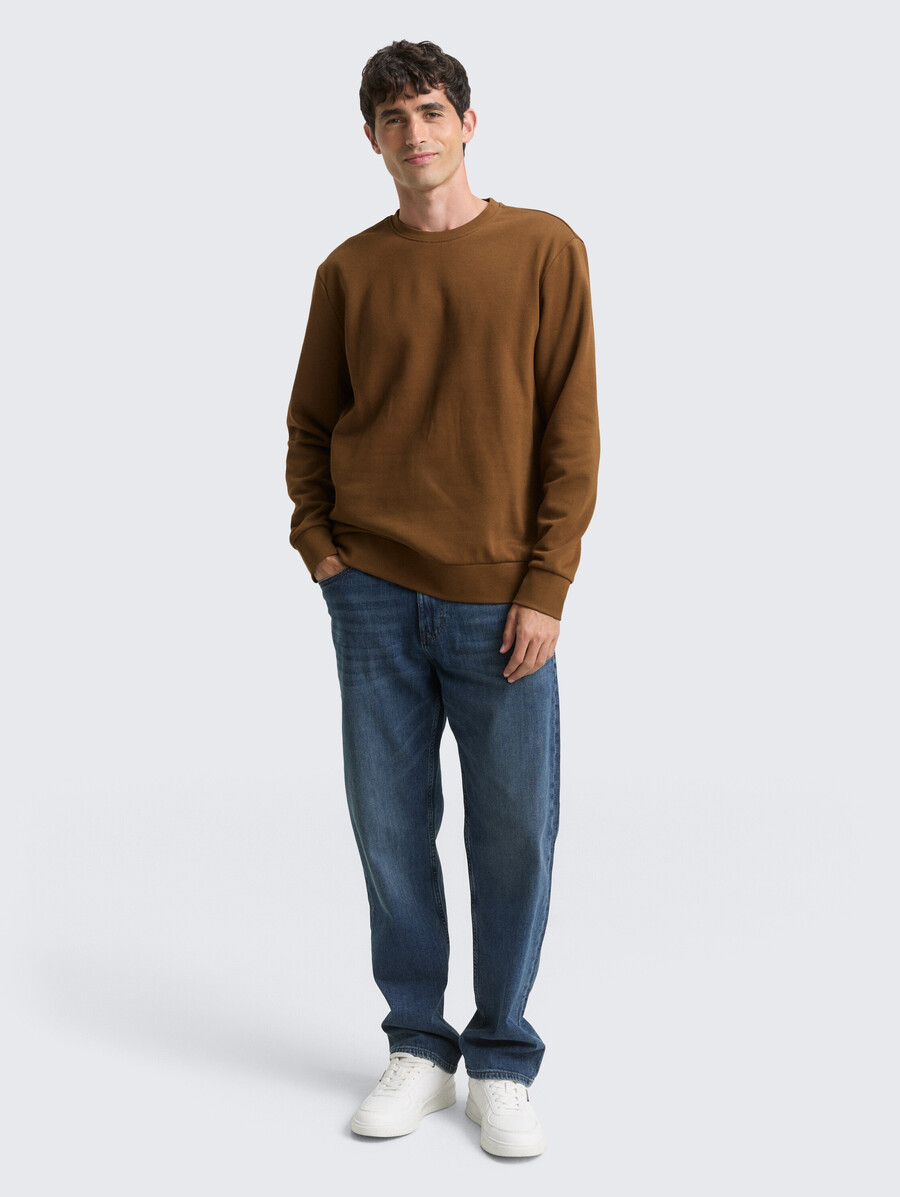 basic-sweatshirt in unifarben