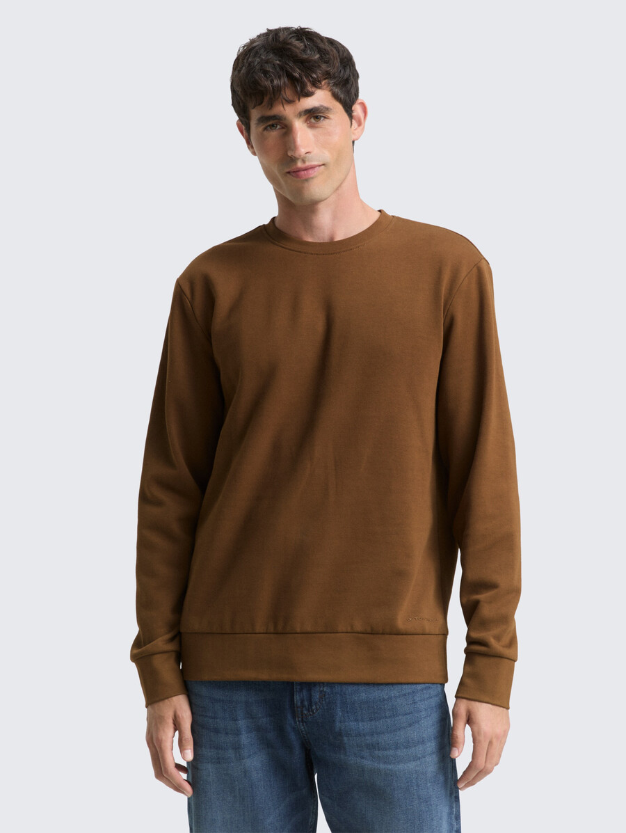 basic-sweatshirt in unifarben