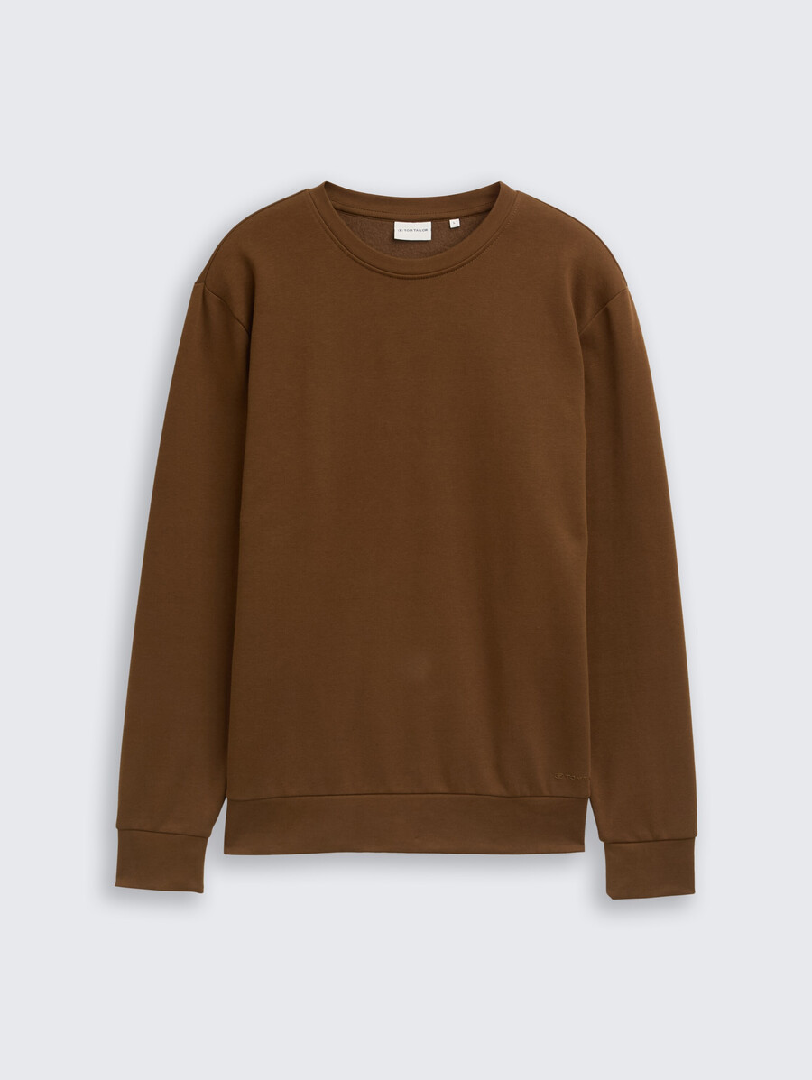 basic-sweatshirt in unifarben