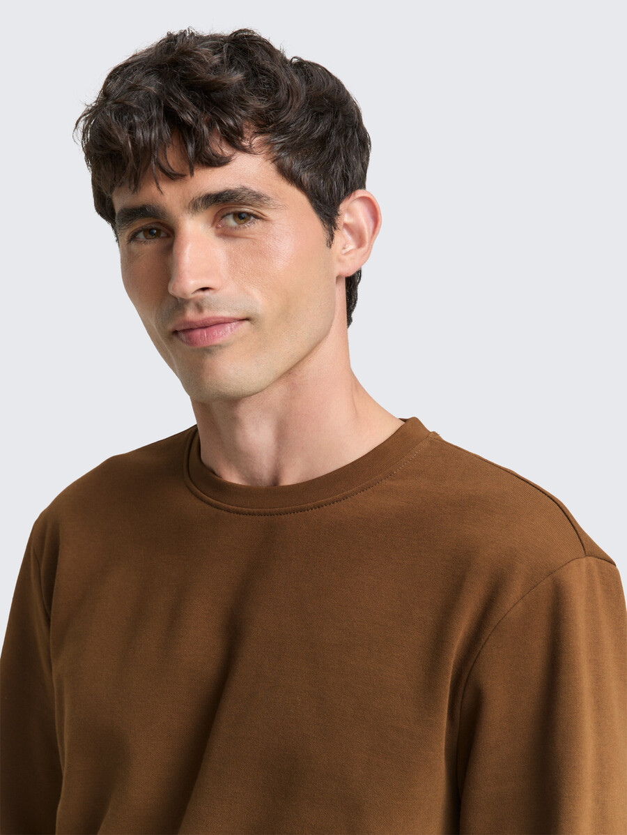 basic-sweatshirt in unifarben