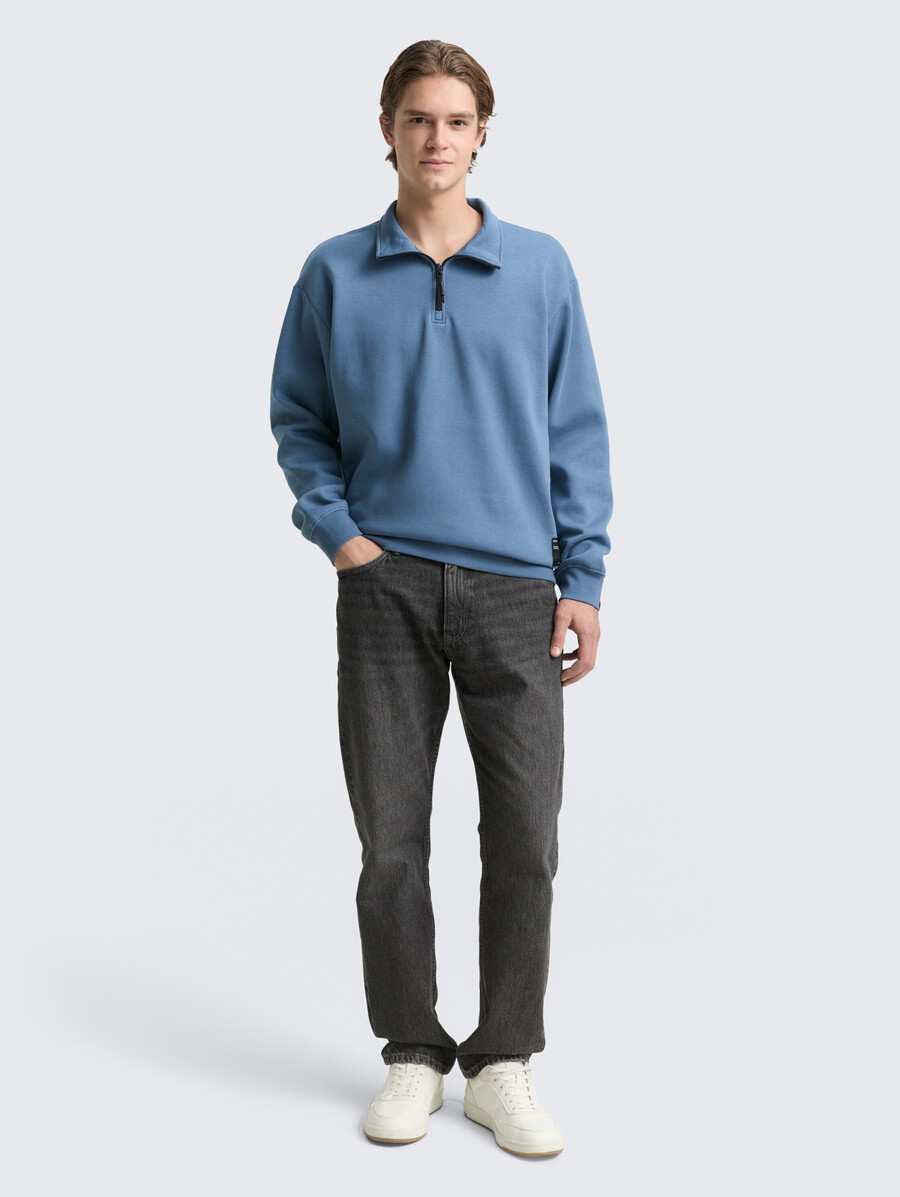 troyer sweatshirt mit logo-aufnäher