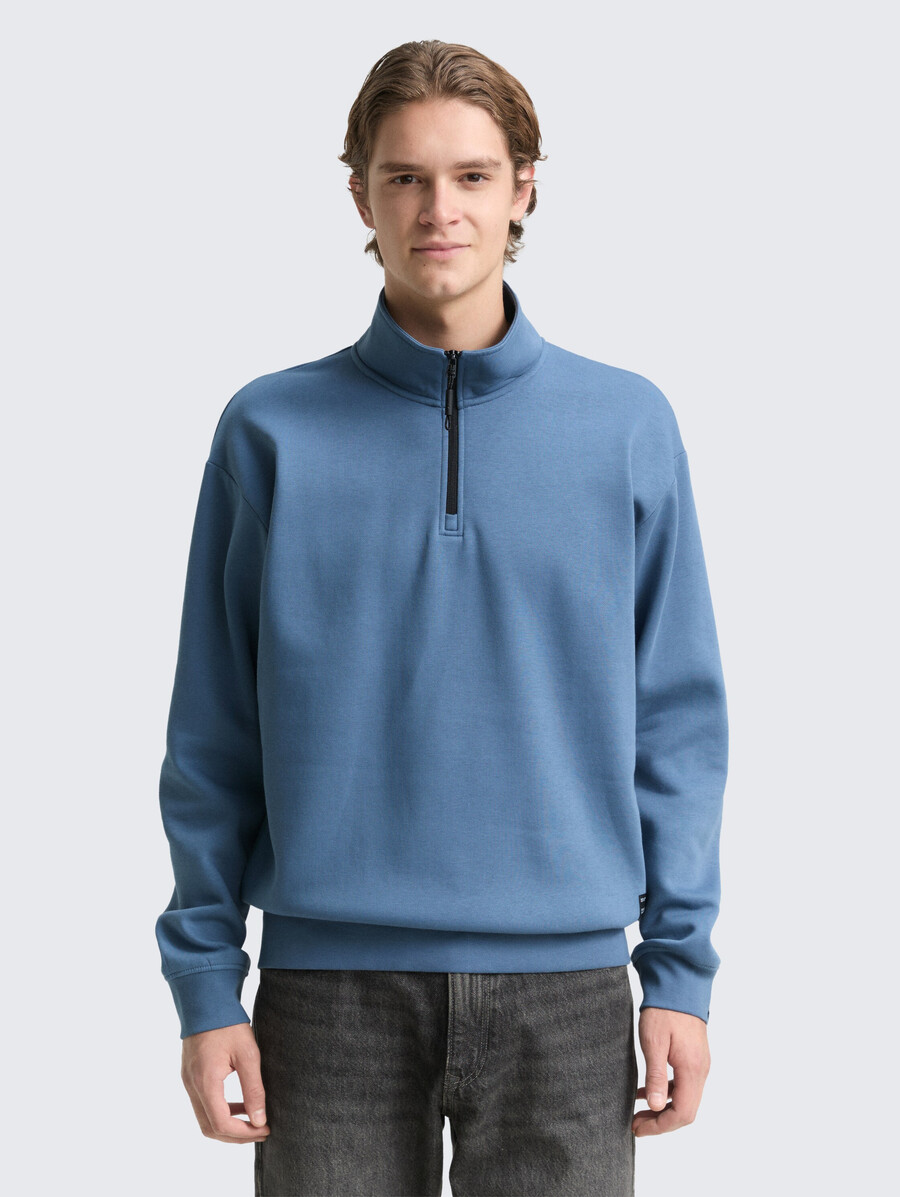 troyer sweatshirt mit logo-aufnäher