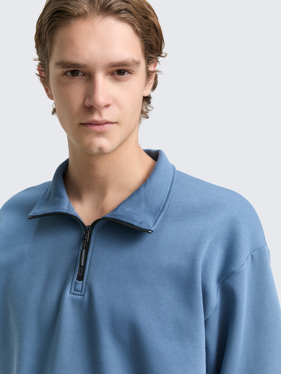 troyer sweatshirt mit logo-aufnäher