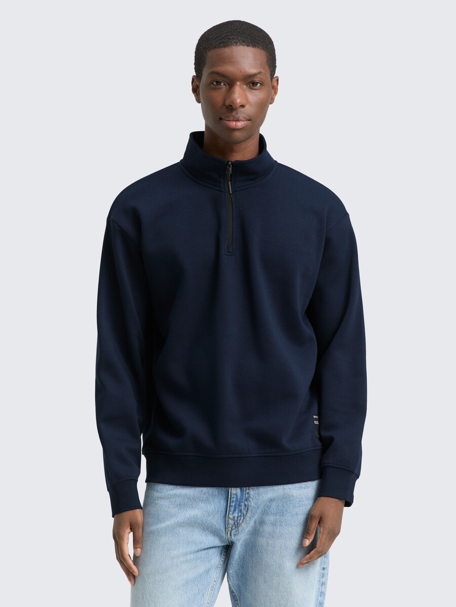 troyer sweatshirt mit logo-aufnäher