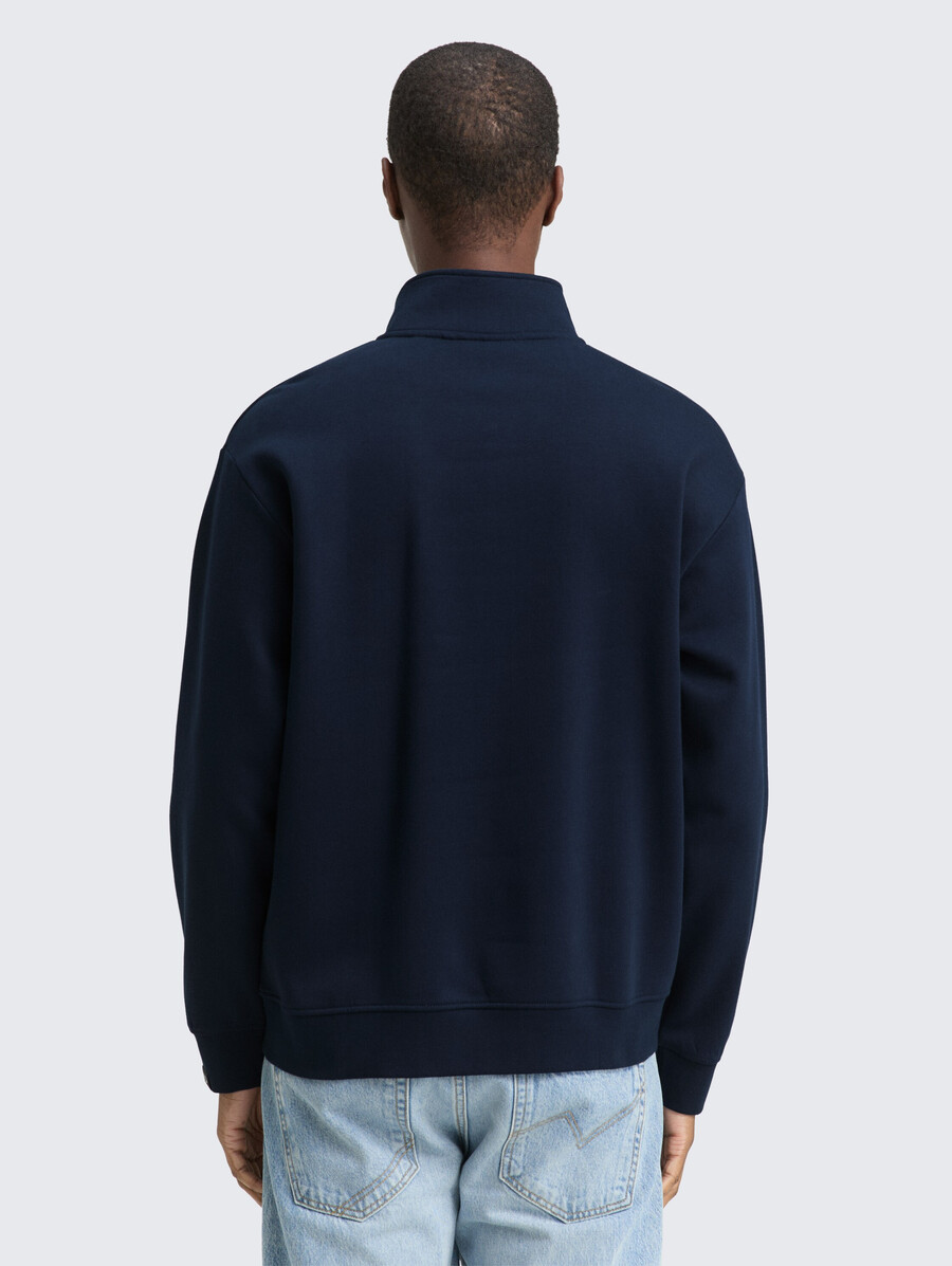 troyer sweatshirt mit logo-aufnäher