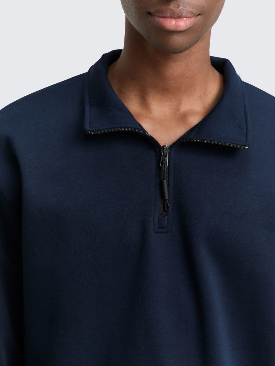 troyer sweatshirt mit logo-aufnäher
