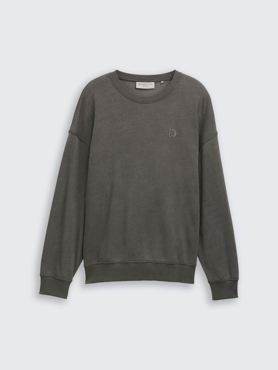 lässiges überfärbtes sweatshirt