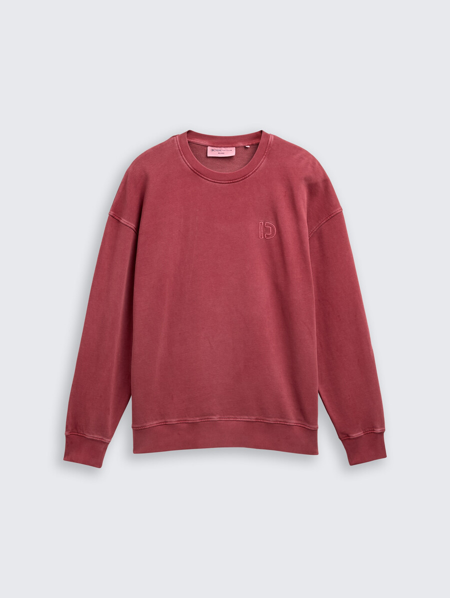lässiges überfärbtes sweatshirt