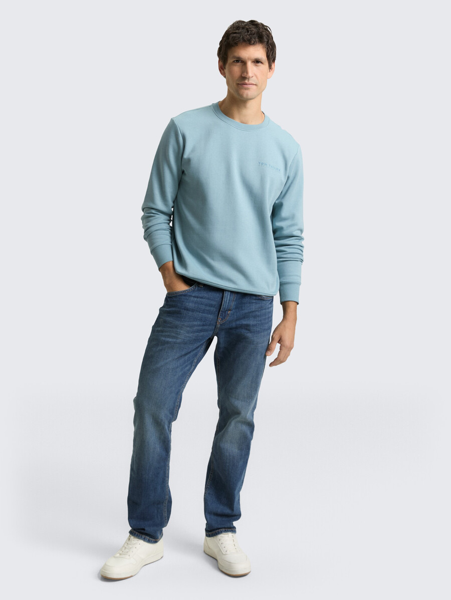 sweatshirt mit rundhalsausschnitt