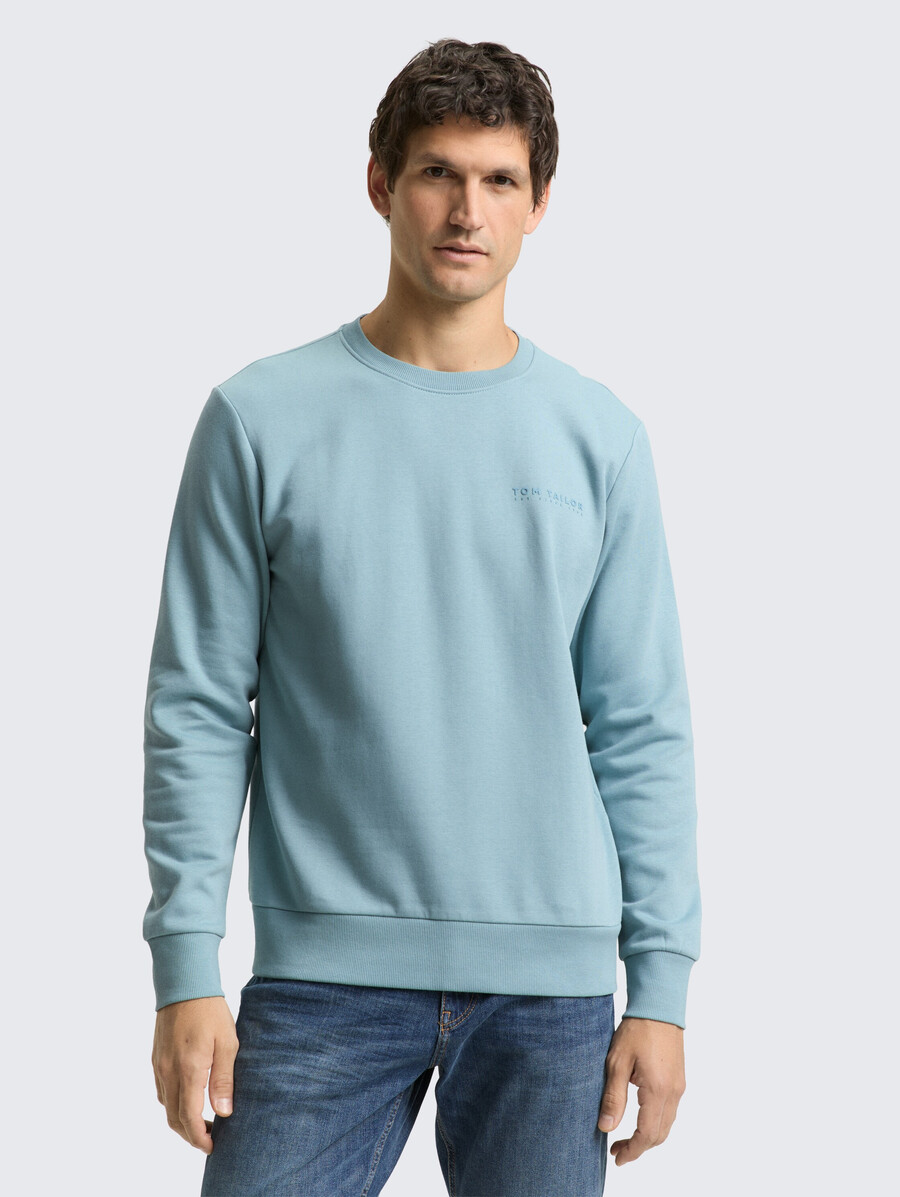 sweatshirt mit rundhalsausschnitt