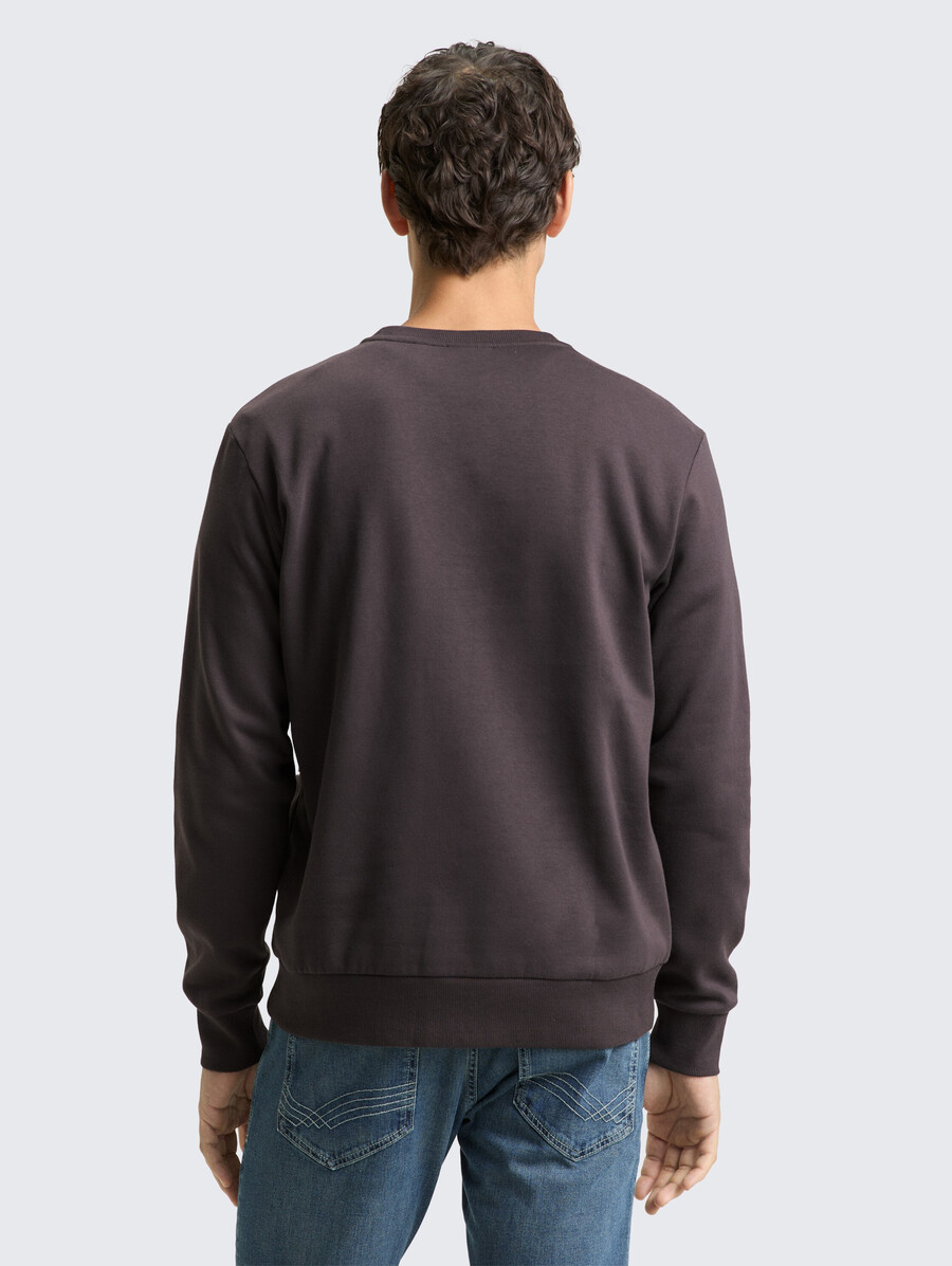 sweatshirt mit rundhalsausschnitt