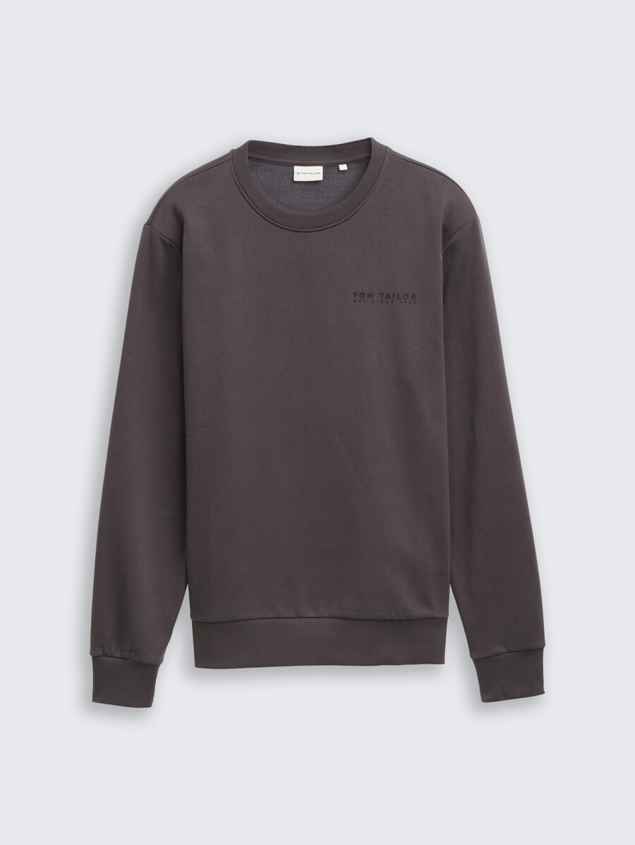 sweatshirt mit rundhalsausschnitt