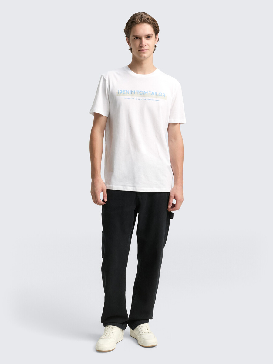 t-shirt mit logodruck