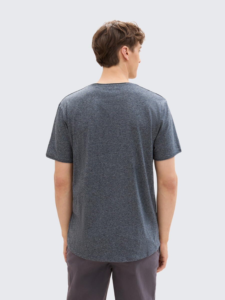 t-shirt im melange-look