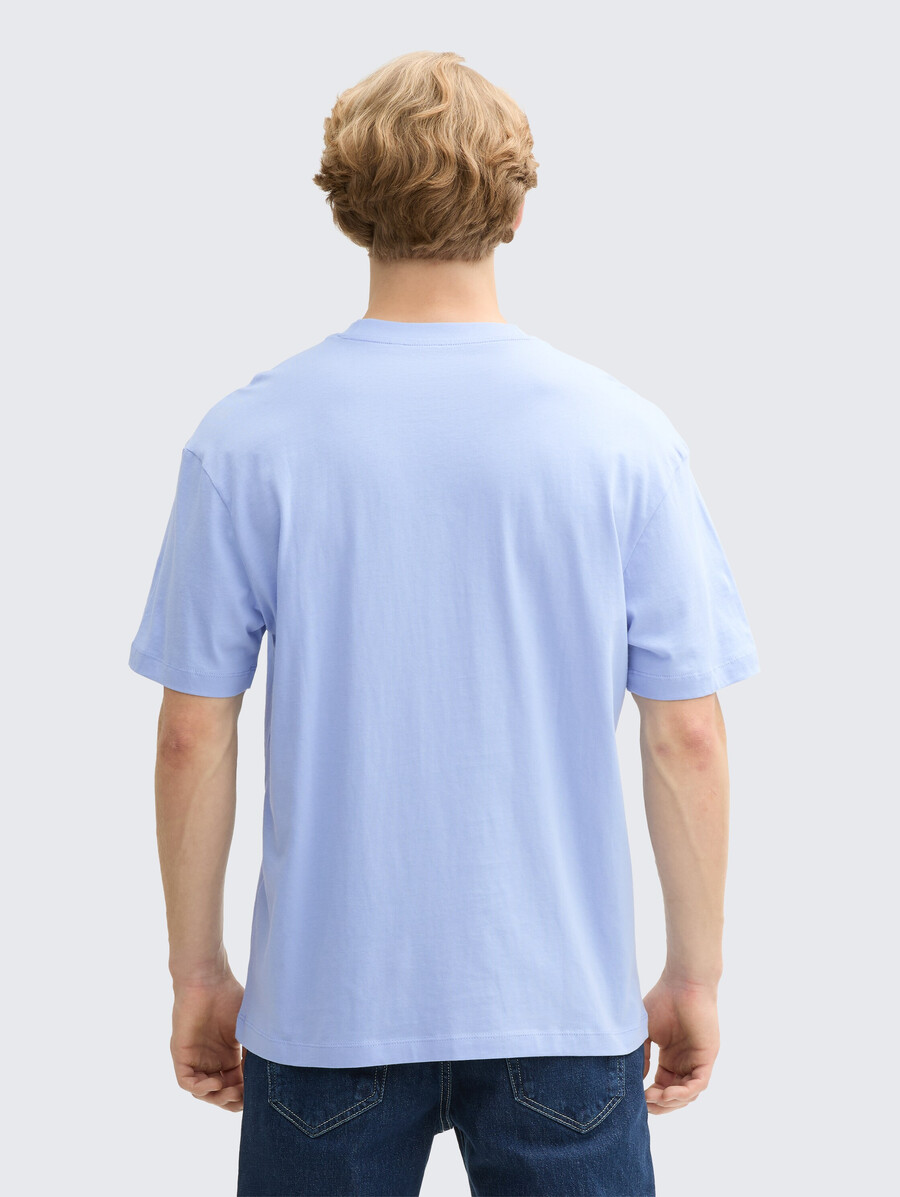 baumwoll-t-shirt mit lockerer passform