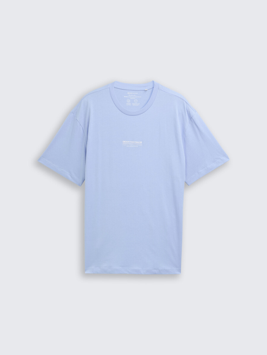 baumwoll-t-shirt mit lockerer passform