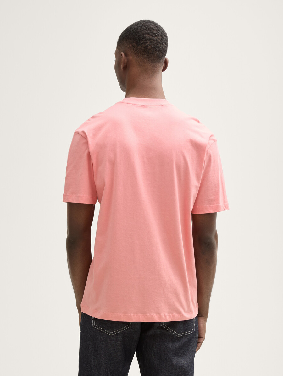 baumwoll-t-shirt mit lockerer passform