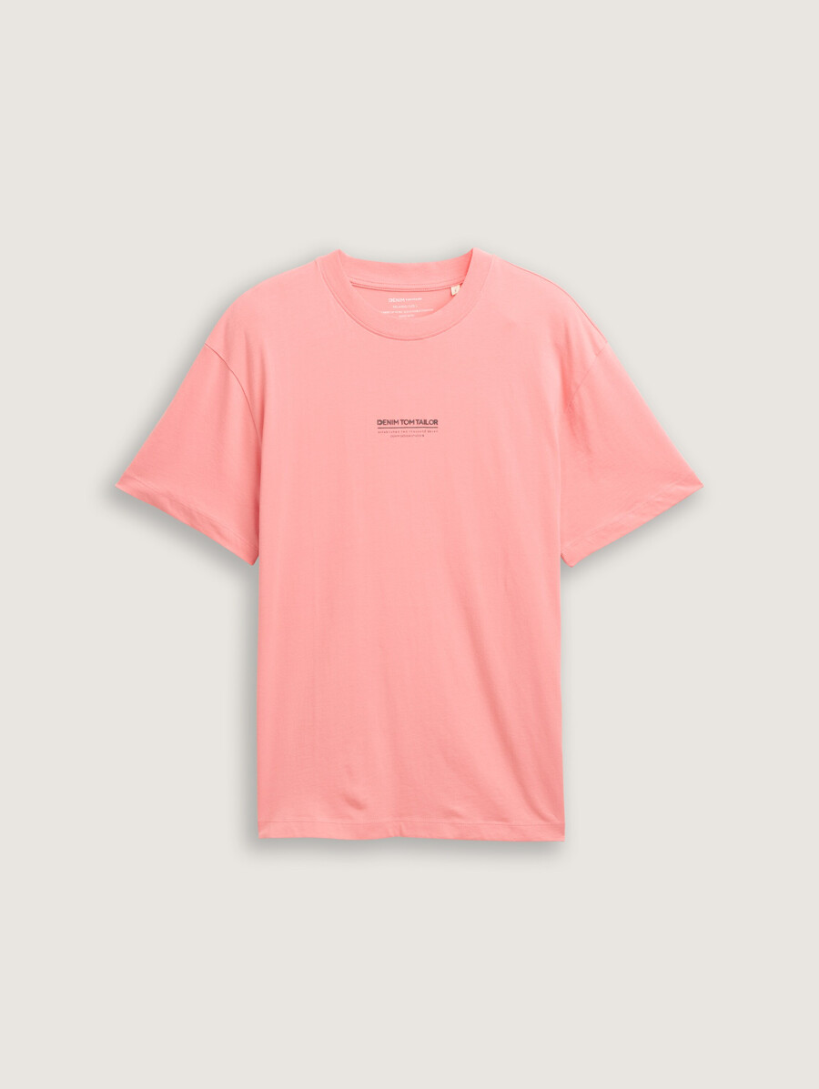 baumwoll-t-shirt mit lockerer passform